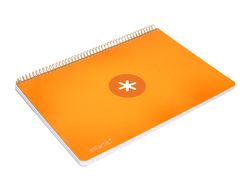 Cuaderno espiral liderpapel a4 micro antartik tapa dura 80h 100gr cuadro 5mm sin banda4 taladros color mostaza