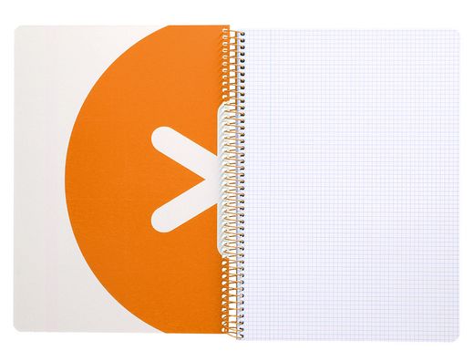 Cuaderno espiral liderpapel a4 micro antartik tapa dura 80h 100gr cuadro 5mm sin banda4 taladros color mostaza