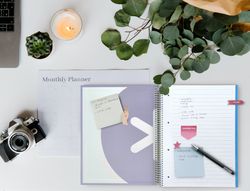 Cuaderno espiral liderpapel a4 micro antartik tapa forrada 120h 90 gr horizontal 5 banda4 taladros color lavanda