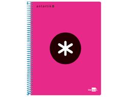 Cuaderno Espiral Liderpapel A4 Micro Antartik Tapa Forrada 120H 90 gr Horizontal 5 Bandas 4 Taladros Colores Surt