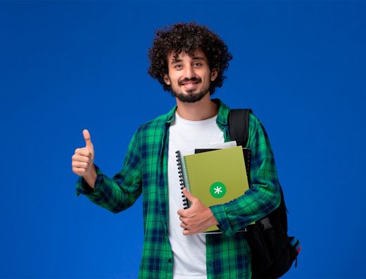 Cuaderno espiral liderpapel a4 micro antartik tapa forrada 80h 90 gr cuadro 5mm 1 banda 4 taladros verde