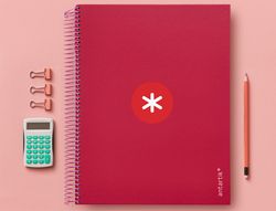 Cuaderno espiral liderpapel a4 micro antartik tapa forrada 120h 90 gr cuadro 5mm 5 banda4 taladros color frambuesa