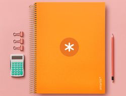 Cuaderno espiral liderpapel a4 micro antartik tapa forrada 120h 90 gr cuadro 5mm 5 banda4 taladros color mostaza