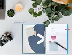 Cuaderno espiral liderpapel a4 micro antartik tapa forrada 120h 90 gr horizontal 5 banda4 taladros color azul oscuro