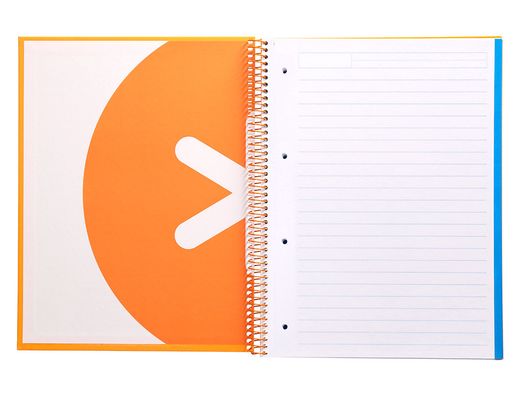 Cuaderno espiral liderpapel a4 micro antartik tapa forrada 120h 90 gr horizontal 5 banda4 taladros color mostaza