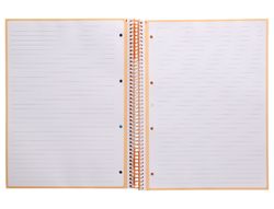 Cuaderno espiral liderpapel a4 micro antartik tapa forrada80h 90 gr horizontal 1 banda 4 taladros color amarillo clar