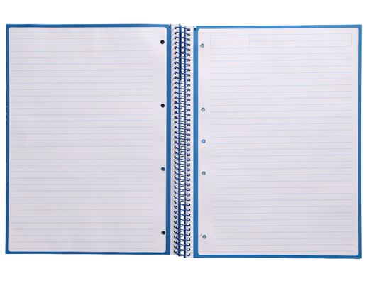 Cuaderno espiral liderpapel a4 micro antartik tapa forrada80h 90 gr horizontal 1 banda 4 taladros color azul oscuro