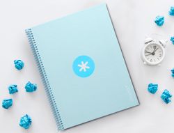 Cuaderno espiral liderpapel a4 micro antartik tapa forrada80h 90 gr horizontal 1 banda 4 taladros color celeste