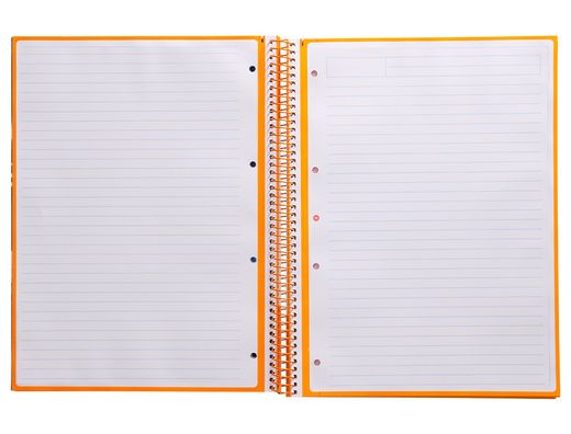 Cuaderno espiral liderpapel a4 micro antartik tapa forrada80h 90 gr horizontal 1 banda 4 taladros color mostaza