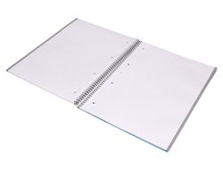 Cuaderno espiral liderpapel a4 micro antartik tapa forrada80h 90 gr rayado puntos 1 banda 4 taladros celeste