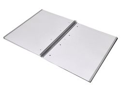 Cuaderno espiral liderpapel a4 micro antartik tapa forrada80h 90 gr rayado puntos 1 banda 4 taladros negro