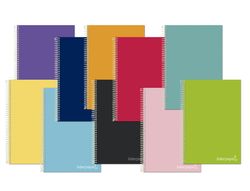 Cuaderno espiral liderpapel a4 micro jolly multidisciplina tapa forrada 140h 75gr 28h 5mm 112h