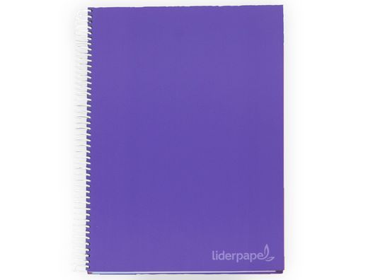 Cuaderno espiral liderpapel a4 micro jolly tapa forrada 140h 75 gr cuadro 5mm 5 bandas4 taladros colores surtidos
