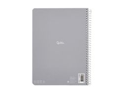 Cuaderno espiral liderpapel A4 micro smart tapa blanda 80h 75gr cuadro 5mm doble margen 4 taladros colores