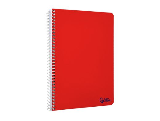 Cuaderno espiral liderpapel A4 micro smart tapa blanda 80h 75gr horizontal 7mm doble margen 4 taladros colores