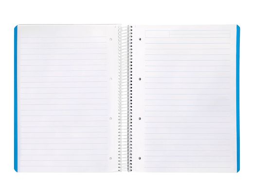 Cuaderno espiral liderpapel A4 micro witty tapa dura 120h 90gr horizontal 8mm 5 bandas 4 taladros colores surtidos