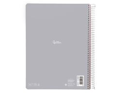 Cuaderno espiral liderpapel A4 micro witty tapa dura 120h 90gr horizontal 8mm 5 bandas 4 taladros colores surtidos