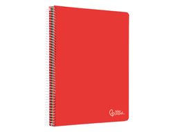 Cuaderno espiral liderpapel A4 micro witty tapa dura 120h 90gr horizontal 8mm 5 bandas 4 taladros colores surtidos
