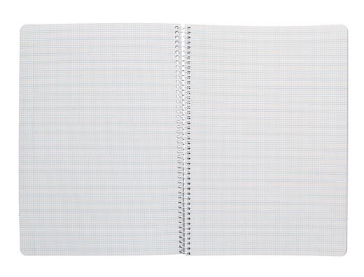 Cuaderno espiral liderpapel A4 pautaguia tapa blanda 80h 75 gr cuadro pautado 2,5mm color amarillo