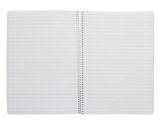 Cuaderno espiral liderpapel A4 pautaguia tapa blanda 80h 75 gr cuadro pautado 2,5mm color naranja