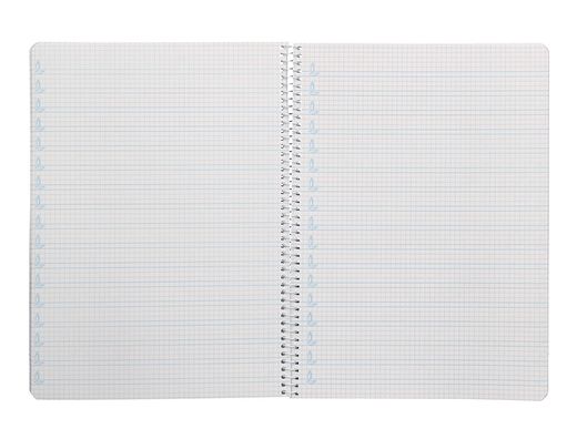 Cuaderno espiral liderpapel A4 pautaguia tapa blanda 80h 75 gr cuadro pautado 4mm color amarillo
