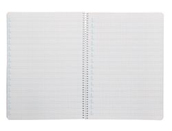 Cuaderno espiral liderpapel A4 pautaguia tapa blanda 80h 75 gr cuadro pautado 4mm color azul
