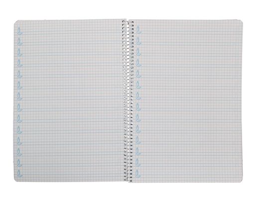 Cuaderno espiral liderpapel A4 pautaguia tapa blanda 80h 75 gr cuadro pautado 5mm color amarillo