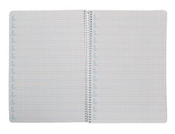 Cuaderno espiral liderpapel A4 pautaguia tapa blanda 80h 75 gr cuadro pautado 5mm color naranja