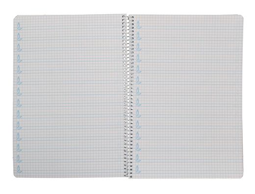 Cuaderno espiral liderpapel A4 pautaguia tapa blanda 80h 75 gr cuadro pautado 5mm color verde