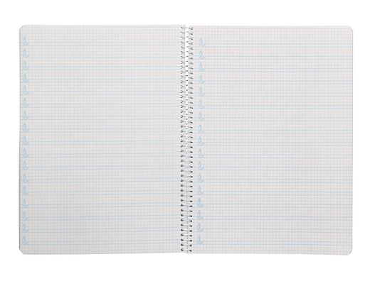 Cuaderno espiral liderpapel A4 pautaguia tapa dura 80h 90 gr cuadro pautado 4mm color azul