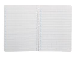 Cuaderno espiral liderpapel A4 pautaguia tapa dura 80h 90 gr cuadro pautado 4mm color verde
