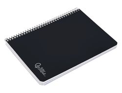 Cuaderno espiral liderpapel A4 witty tapa dura 80h 90gr pauta 2,5mm con margen color negro