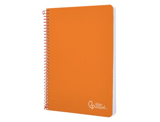 Cuaderno espiral liderpapel A4 witty tapa dura 80h 90gr pauta 3,5mm con margen color naranja