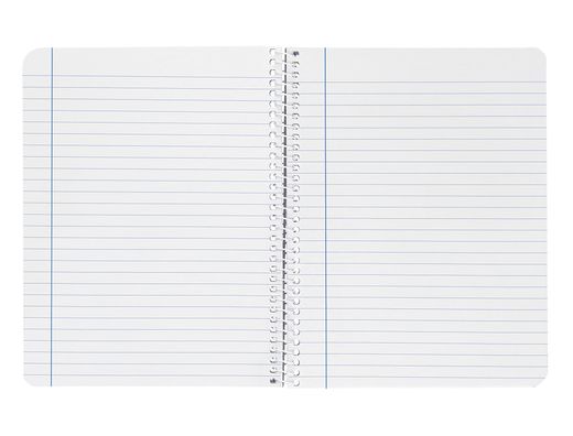 Cuaderno espiral liderpapel A4 witty tapa dura 80h 90gr rayado horizontal con margen color amarillo