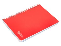 Cuaderno espiral liderpapel A4 witty tapa dura 80h 90gr rayado horizontal con margen color rojo
