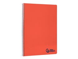 Cuaderno espiral liderpapel a4 wonder tapa plastico 80h 90 gr liso colores surtidos