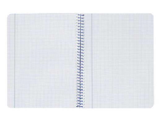 Cuaderno espiral liderpapel A4 wonder tapa plastico 80h 90gr cuadro 4mm con margen color verde oscuro