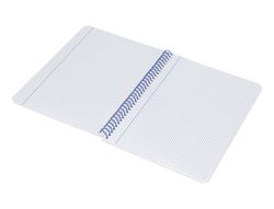 Cuaderno espiral liderpapel A4 wonder tapa plastico 80h 90gr cuadro 4mm con margen color verde oscuro
