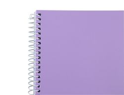 Cuaderno espiral liderpapel A4 wonder tapa plastico 80h 90gr cuadro 4mm con margen colores surtidos