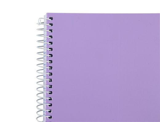 Cuaderno espiral liderpapel A4 wonder tapa plastico 80h 90gr cuadro 4mm con margen colores surtidos