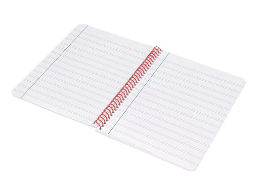 Cuaderno espiral liderpapel A4 wonder tapa plastico 80h 90gr pauta estrecha 2,5mm con margen color negro