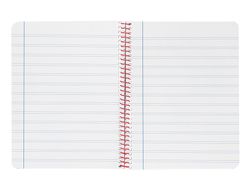 Cuaderno espiral liderpapel A4 wonder tapa plastico 80h 90gr pauta estrecha 2,5mm con margen color negro