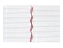 Cuaderno espiral liderpapel A4 wonder tapa plastico 80h 90gr rayado horizontal con margen color naranja