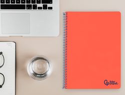 Cuaderno espiral liderpapel A4 wonder tapa plastico 80h 90gr rayado horizontal con margen color rojo