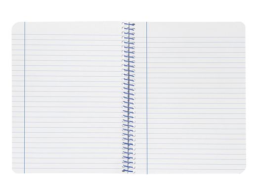 Cuaderno espiral liderpapel A4 wonder tapa plastico 80h 90gr rayado horizontal con margen color verde oscuro