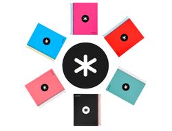 Cuaderno espiral liderpapel a5 micro antartik tapa forrada 120 h 100g horizontal 5 bandas6 taladros colores surtidos