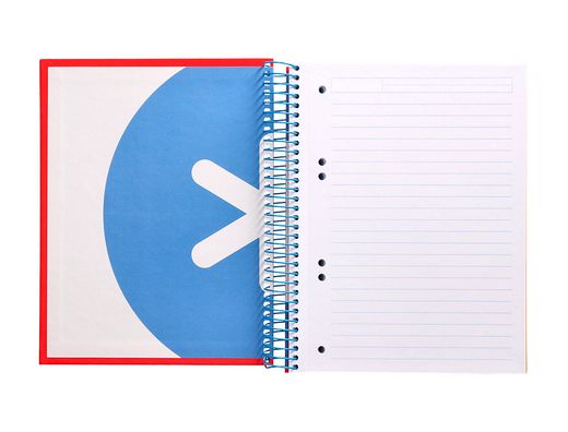 Cuaderno espiral liderpapel a5 micro antartik tapa forrada 120 h 100g horizontal 5 bandas6 taladros colores surtidos