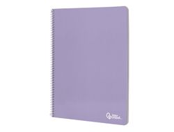 Cuaderno espiral liderpapel A5 micro smart tapa blanda 80h 75gr cuadro 5mm doble margen 6 taladros colores