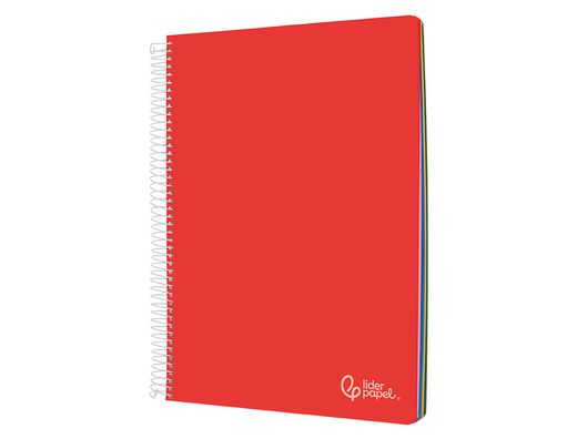 Cuaderno espiral liderpapel A5 micro witty tapa dura 120h 90gr cuadro 5mm 5 bandas 6 taladros colores surtidos