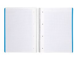 Cuaderno espiral liderpapel A5 micro witty tapa dura 120h 90gr cuadro 5mm 5 bandas 6 taladros colores surtidos
